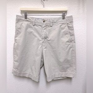 POLO RALPH LAUREN Chino Shorts Mens 34 Khaki Stretch Classic Fit Cotton Twill